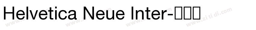 Helvetica Neue Inter字体转换